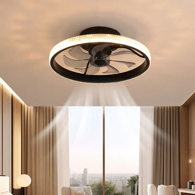 Modern Remote Control Hardware LED Ceiling Fan With Light