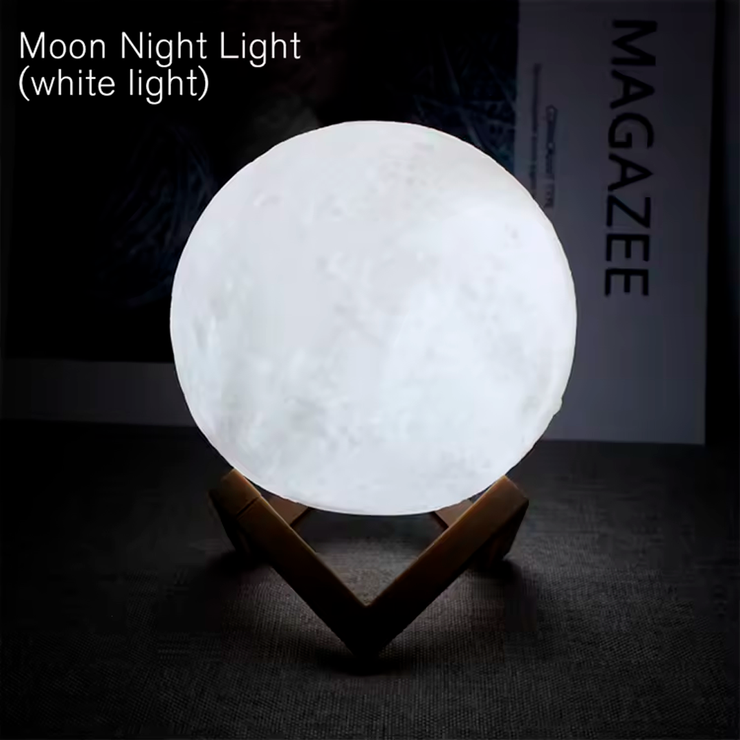 Galaxy Moon LED Night Light | 3D Book Light | Unique Gift for Kids & Home Decor