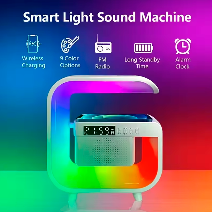 Multifunctional Wireless Charger Stand | Bluetooth 5.0 Speaker